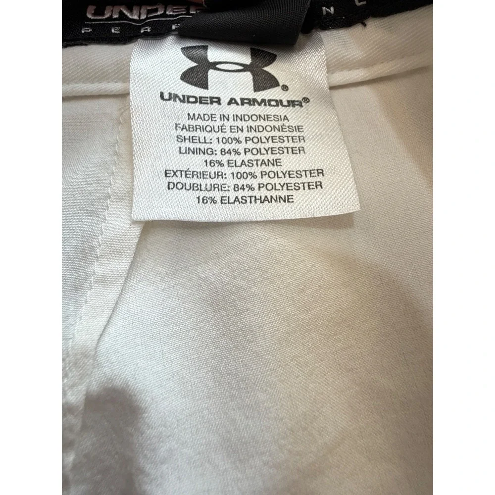 Under Armour Womens White Performance Golf Skort Size 8 Activewear Skirt